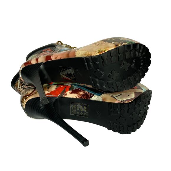 Shoe Republic Aubrey Hepburn Stiletto Platform Leather Heel Size 10 NWOT - Picture 3 of 10